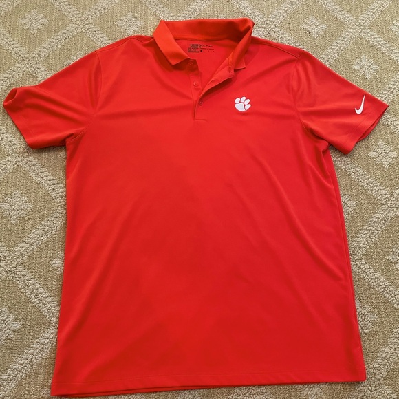 Nike Clemson Golf Polo Orange - Picture 1 of 4